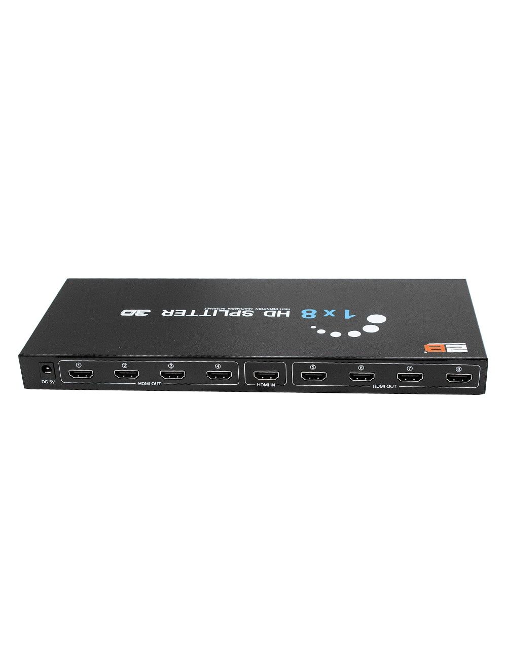 2B (CV998) HDMI Splitter 1 to 8 Automatic Detection with Power Adapter