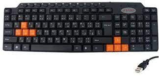 E Train KB-012 - MultiMedia Keyboard - Black