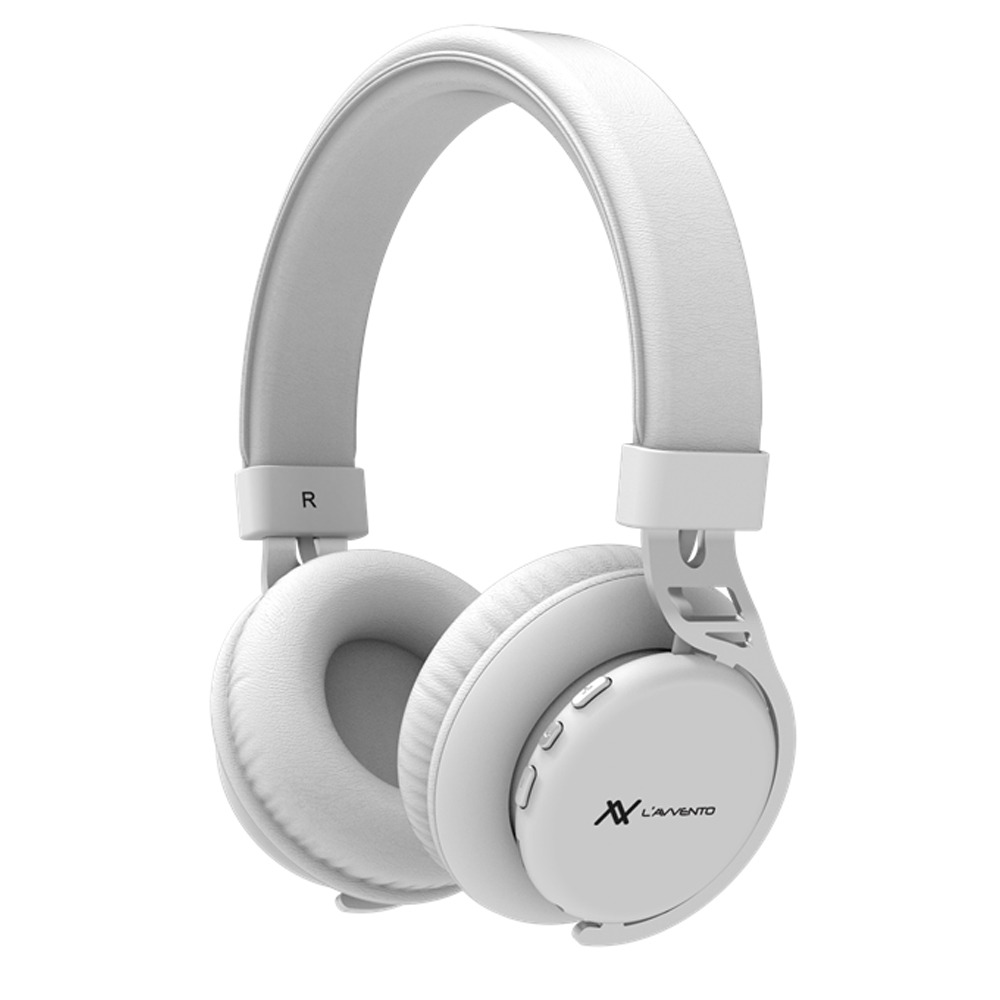 L'avvento (HP14W) Bluetooth Headphone With Padded Metal Band - White