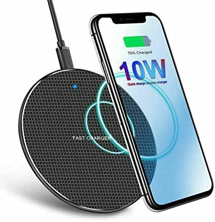 Cell-tel Ultra Thin Fast Wireless Charger For Iphone X- Note 9/8-Galaxy S9/S8- Black Details